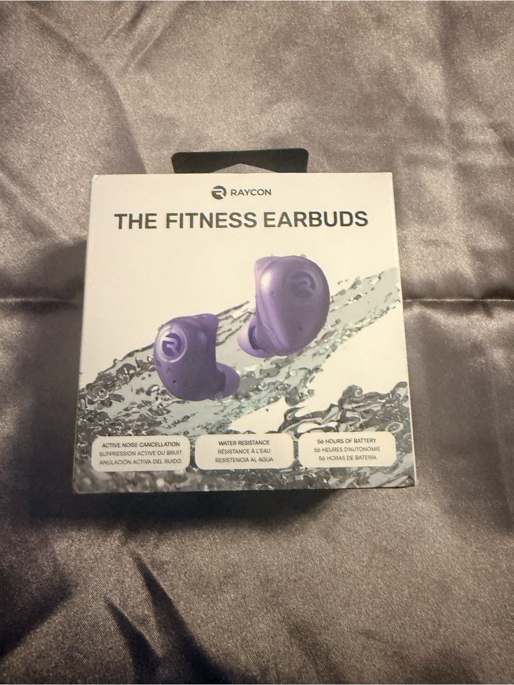 Raycon The Fitness Earbuds โ Purple Wireless Active Noise-Canceling Earbuds